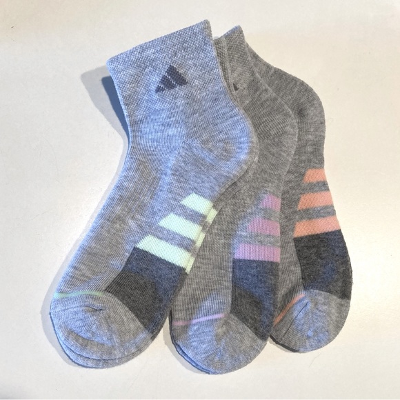 Women’s Adidas Cushioned II 3-Pk Quarter Socks